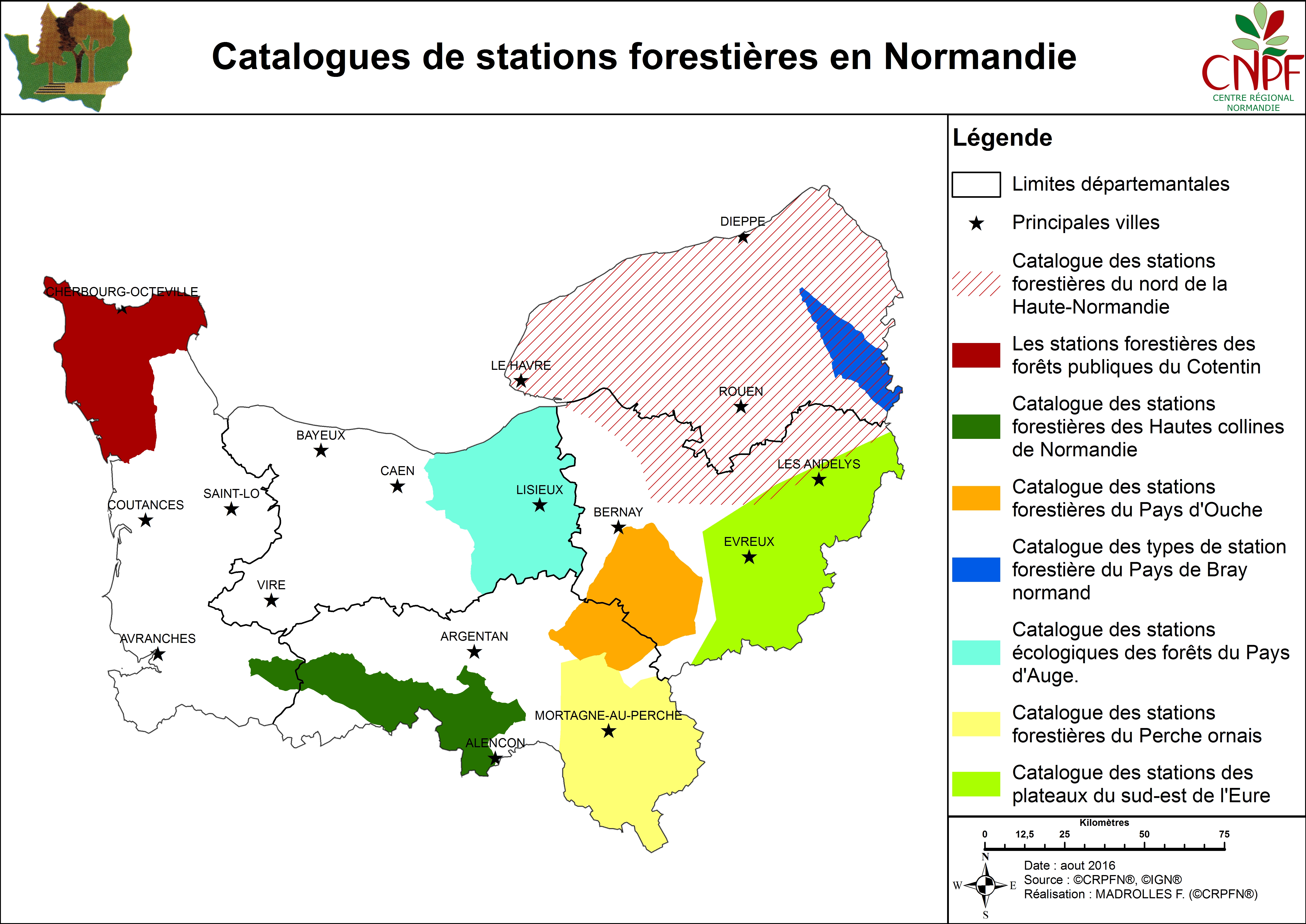 Carte - Catalogue de stations 